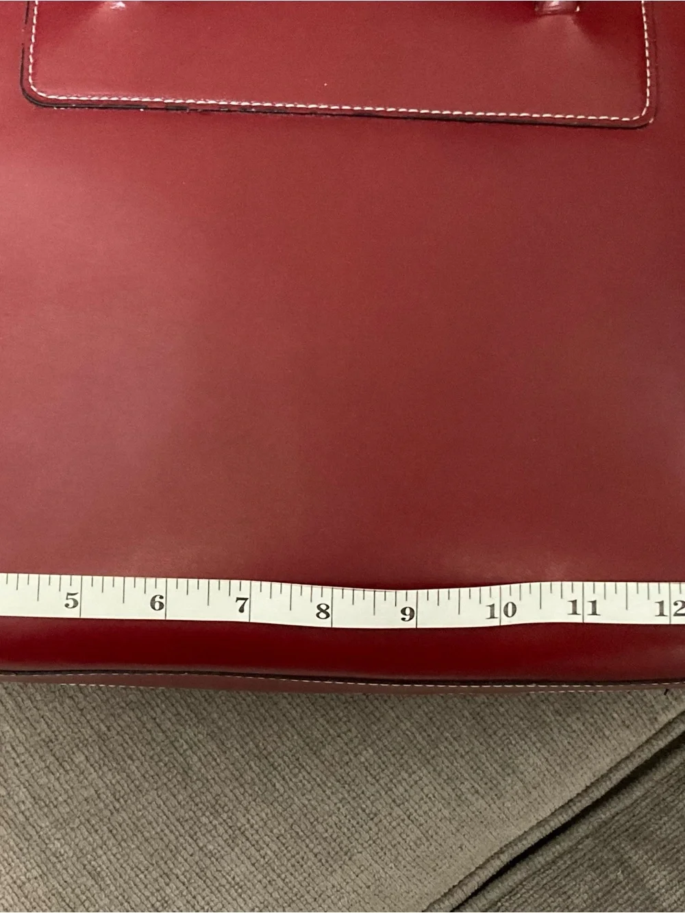 Women's McKlein Burgundy Leather Laptop Tote Bag - Structured Work Bag